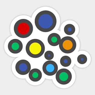 Colorful circles Sticker